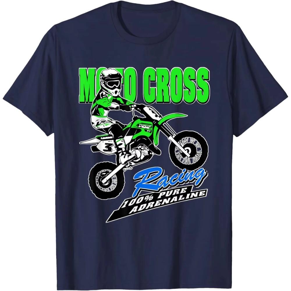 Moto Cross Supercross Motorcycle T-Shirt Men Women Cotton Tees High Quality Short Sleeve Summer Tops Men's T-shirt Streetwear