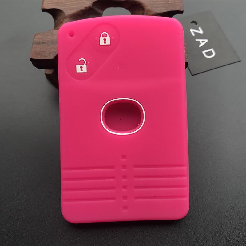 ZAD Silicone rubber car key cover case holder shell skin set for Mazda 3 5 6 8 M8 CX-7 CX-9 2 buttons smart card remote key fob