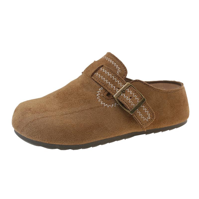 Birken Half Slippers Lazy 22 Spring New Thick-soled Heightening Bag Head Slippers Wear Boken Shoes