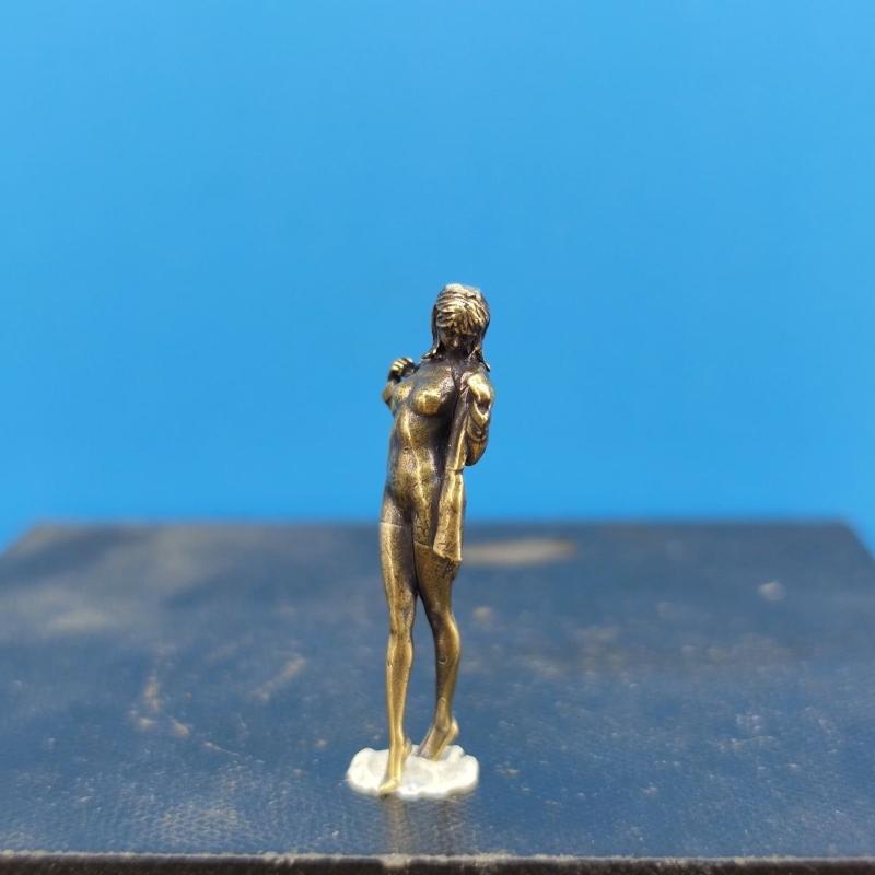 Retro Messing Schönheit Weibliche Puppe Figur Modell Sexy Schönheit Statue Kreatives Handwerk Schreibtischornament Büro Heimdekoration Geschenk