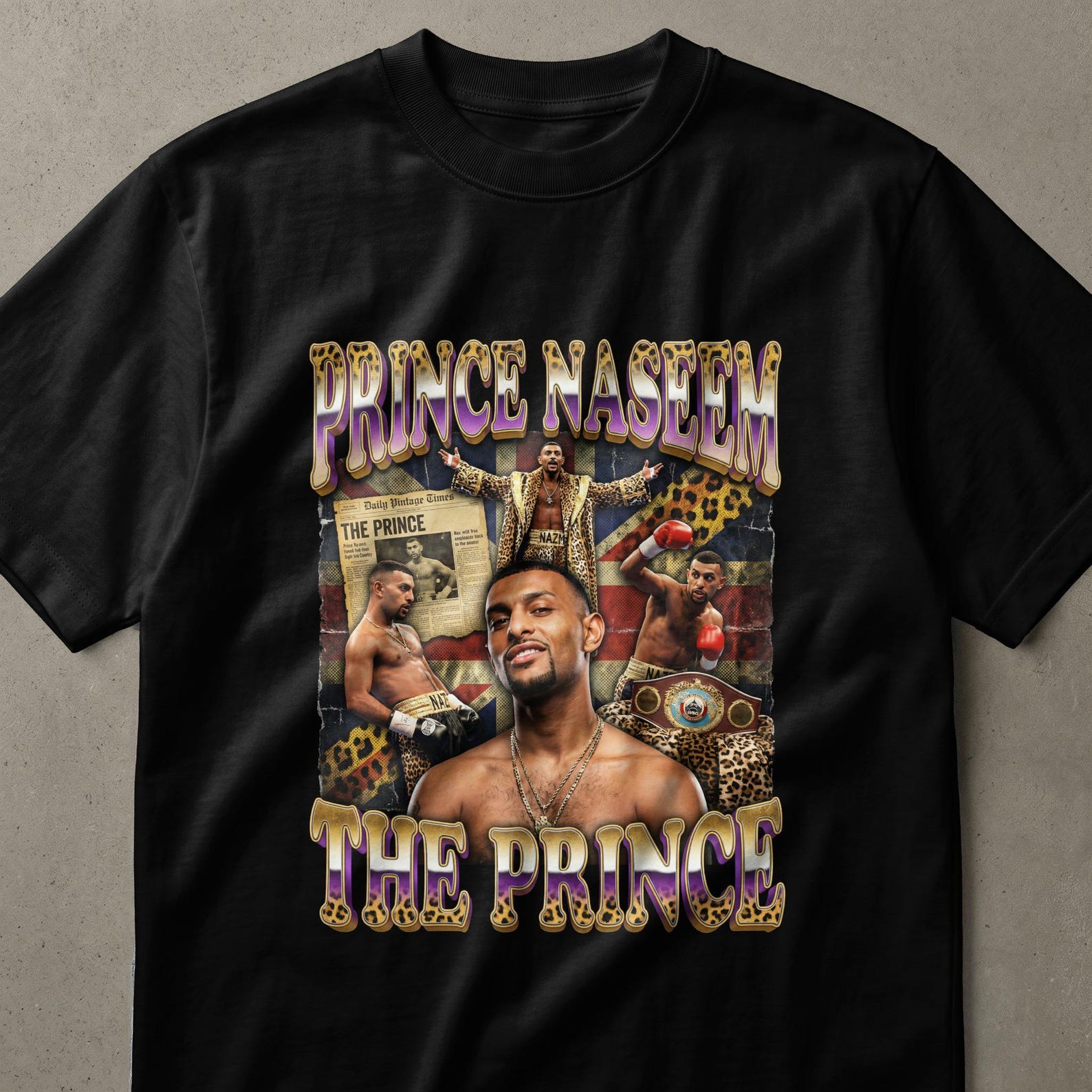 Prince Naseem Boxing T-Shirt, Vintage Boxer Fan Tee, Retro 90s The Prince Hamed Apparel Gift for Boxing Fans 3XL