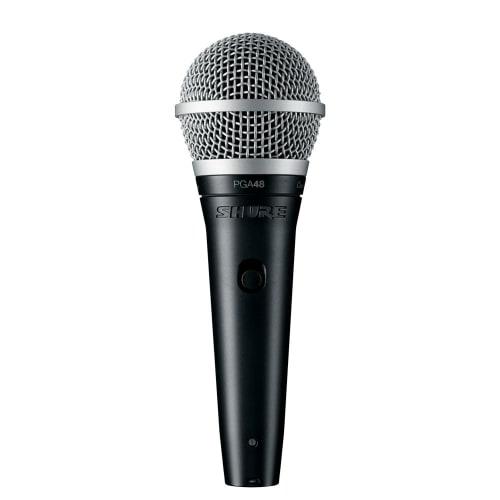 Shure PGA48-LC Cardioid Dynamic Vocal Microphone (No Cable Included)