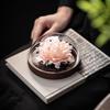 Handmade Ceramic Flower Peony Flower Diffuser Home Office Living Room Teahouse Chinese Creative Tea Ceremony High-end Decoration