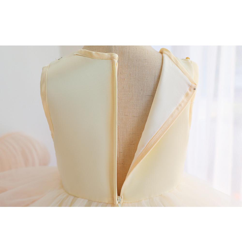 Little Girl's Gown Dresses Colorful Girls Puffy  Melaleuca Contrast Color Sparkling Kids Birthday Dress Elegant Soft Party Dress Ball Gown for Girls