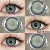 FUNSACHY Nové Módní Kontaktní Čočky 14.2mm Barevné Oční Kontaktní Čočky Modré Přírodní Čočky Šedé Zorničky Oční Make-up Kosmetika Roční