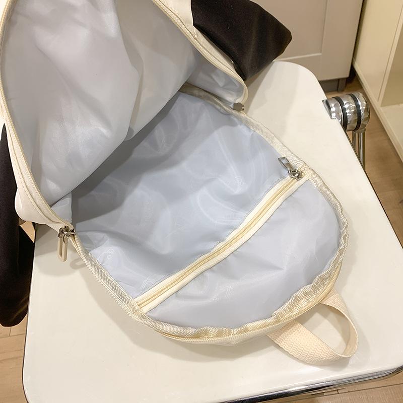 School bag cute puppy cartoon backpack super cute funny large capacity school bag going out travel bag versatile niche backpack