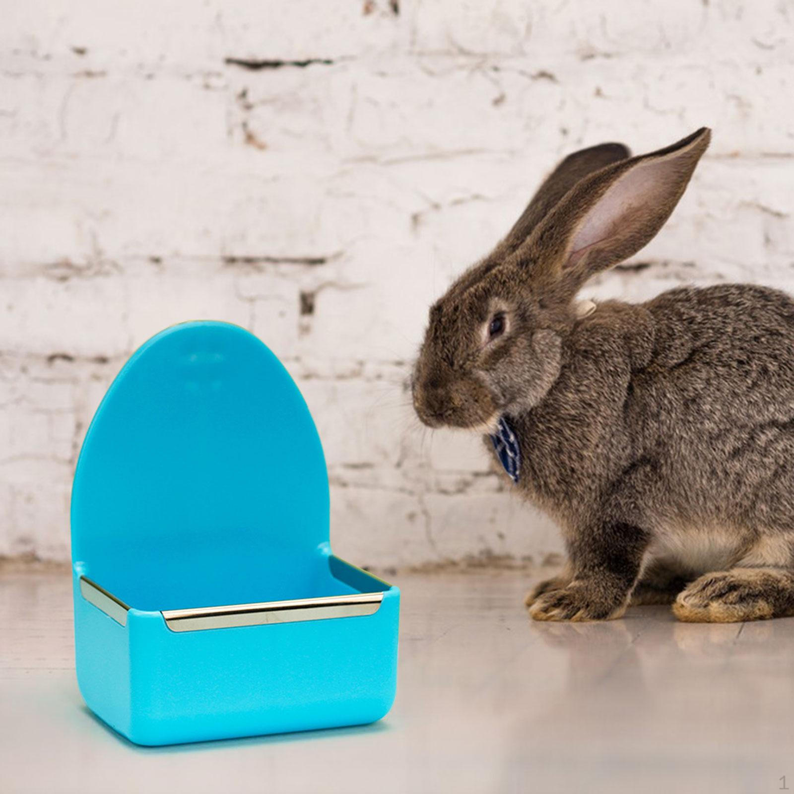 

Feeder for Cage Dish Feeder, Anti Bite Water bowl, Hanging Bunny Food Small Pet Ferret синій