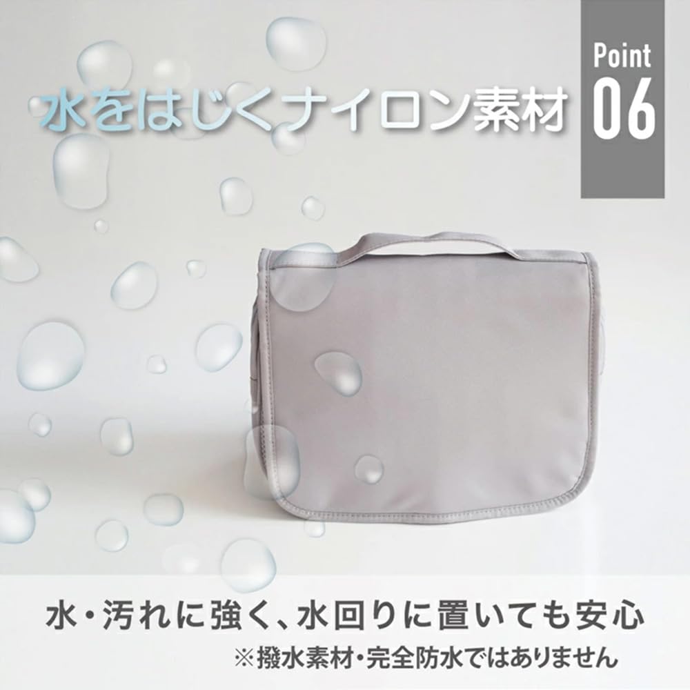 GlovesDEPO Hanging Travel Pouch with Freestanding Cosmetic Light Pink Hook, Pouch, Compact,