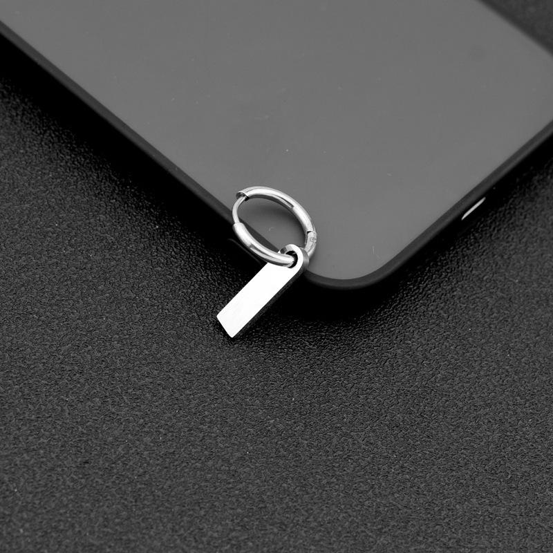 

Минималистичные серьги из титановой стали: Унисекс Универсальный Длинный Стиль для Пар - Модные Клипсы для Ушей