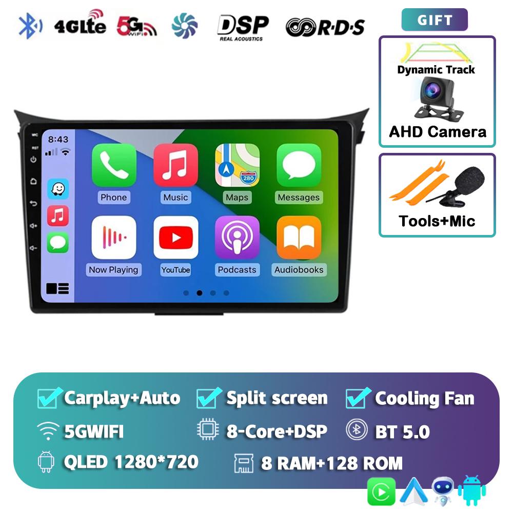 Android 14 Carplay Auto Car Radio For Hyundai I30 Elantra GT 2012 2013 2014 2015 2016 GPS Navigation Multimedia Player 4G Stereo