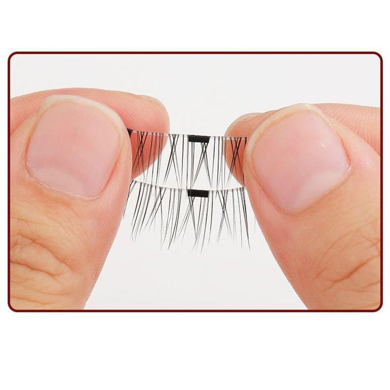 Miumi - Natural Wispy Magnetic False Eyelashes / Applicator / Set