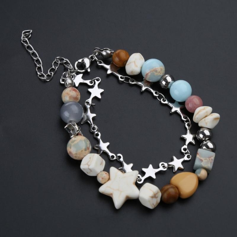 Y2K Star Beaded Bracelets Bangle Harajuku 2023 Fashion Jewelry Gift for Women