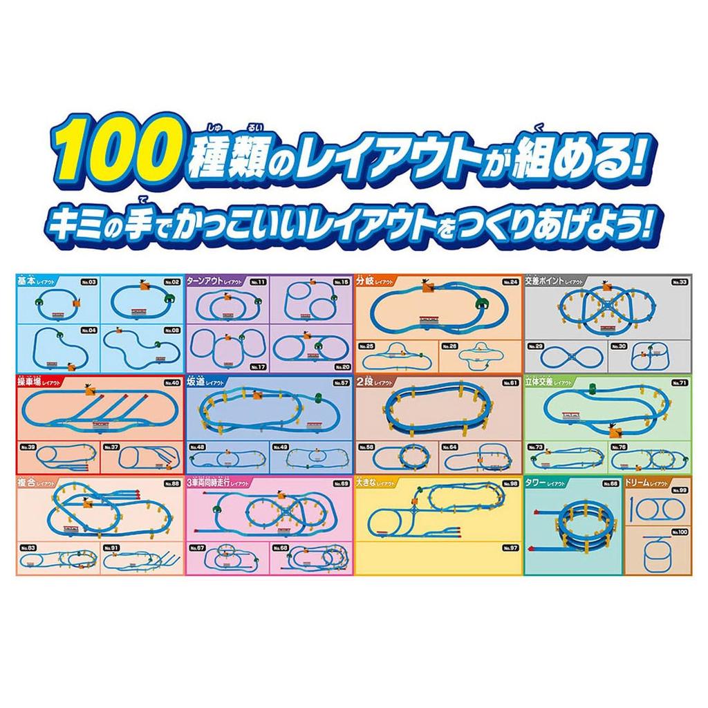 Takara Tomy Plarail Dream Rail Kit: Build 100 Layouts! Train Toy for Ages 3 and Up