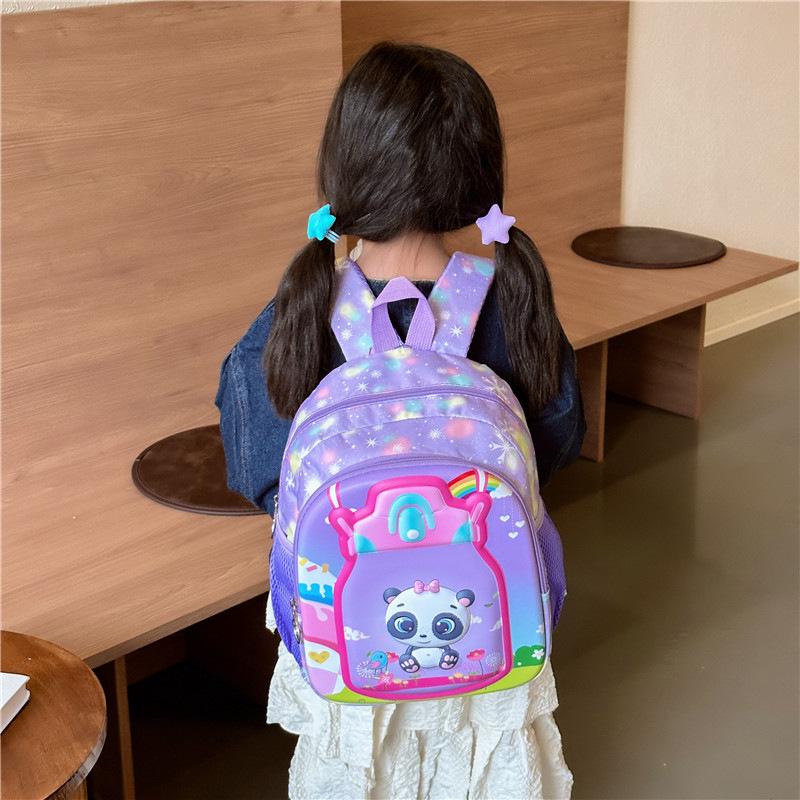 2025 Cartoon Kids' Backpack for Kindergarten & Elementary - Large Schoolbag for Boys & Girls