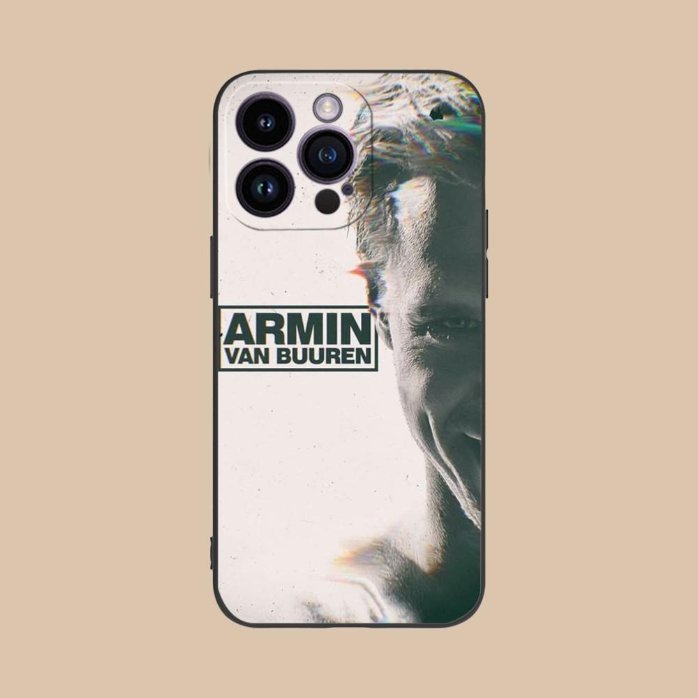 Armin van Buuren Handyhülle für iPhone 15 14 13 12 11 X XR XS 8 7 Pro Max Plus Mini Schwarze Weiche Handyhülle Funda