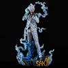 One Piece Ly Nika Sanji, Double-Headed Sculpture, Black Foot, Shanghis Gk Statue Model Ornament, Boxed Figure.