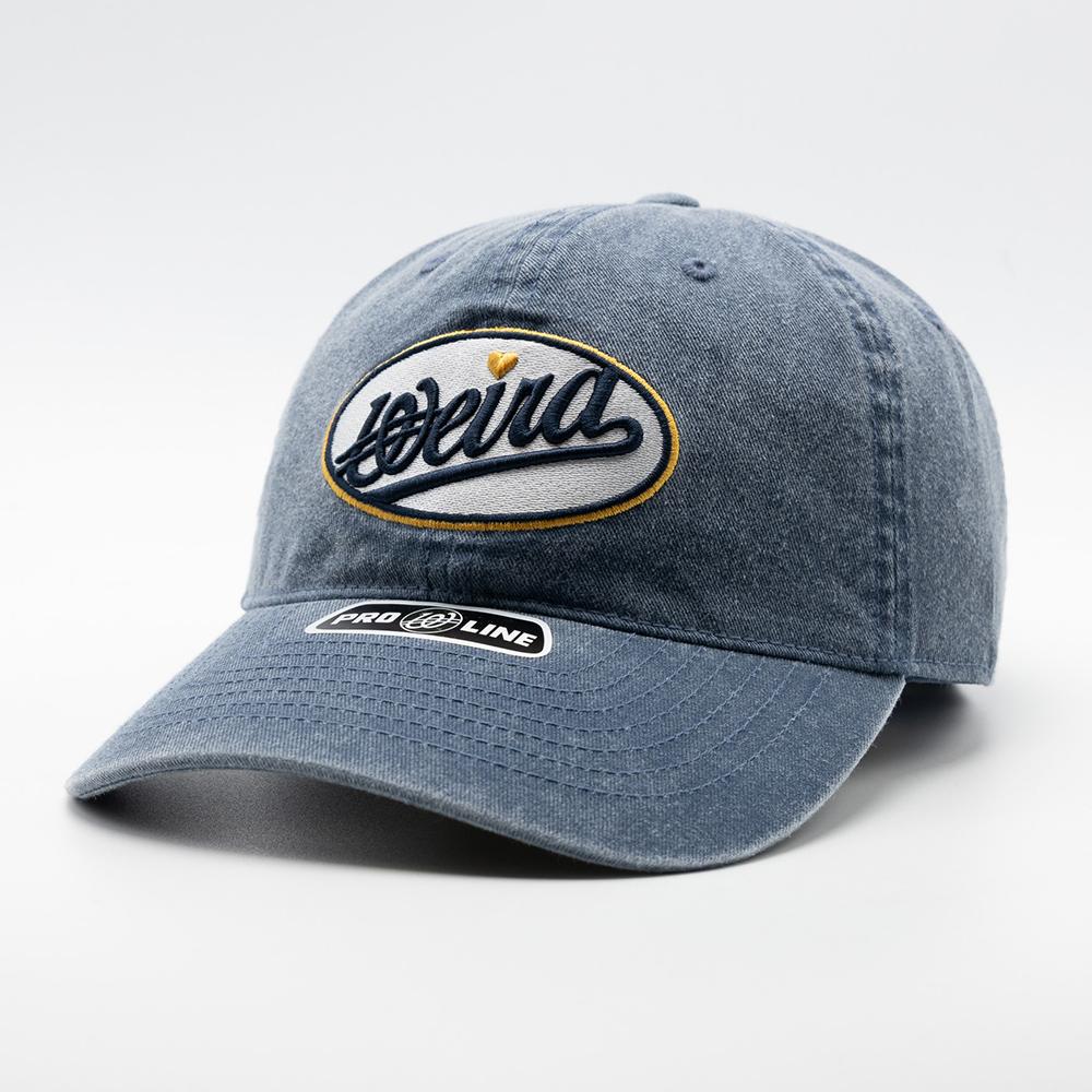 Wieoldeuwoldeu Circle Logo Patch Pigment Ball Cap Navy