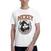 Disney Mickey Mouse Men's Casual Cartoon Print Short Sleeve T-Shirt Men Women T Shirt Cotton Tee Parent-Child Clothing 100-4XL