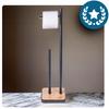 Bamboo Toilet Paper Holder Black Loft Modern Solid