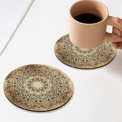 Tovagliette rotonde Sottobicchieri resistenti al calore Lavabili Tovagliette da tavolo da cucina per tavolo da pranzo Decorazioni da tavolo Boho per apparecchiare la tavola Tavolo