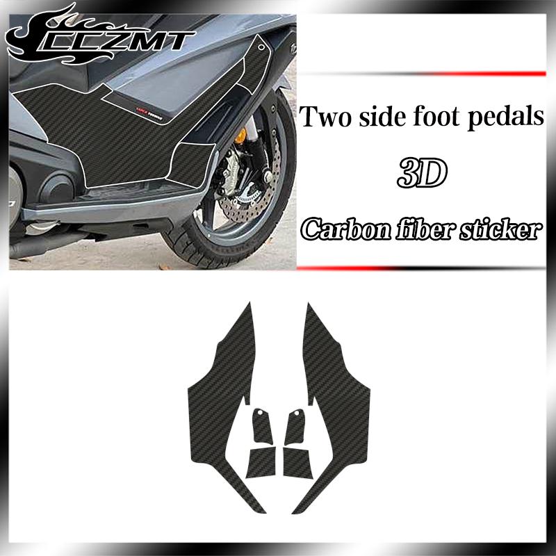 Voor KYMCO AK550 3D 2021 beschermfolie modificatie koolstofvezel printstickers hele auto print waterdicht en krasbestendig