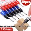 10 Stück/Set Mehrzweck 20mm Tiefloch Langes Spitzenkopf Markierstift Für Metall Perforierstift Wasserdicht Badezimmer Holzbearbeitung Dekoration