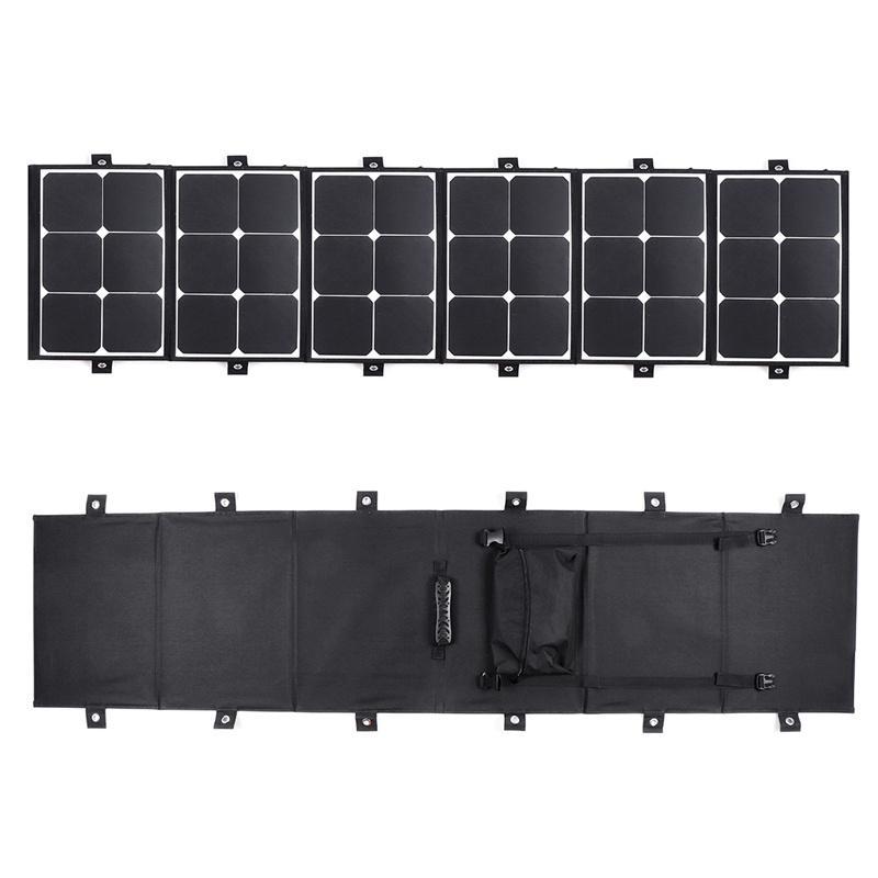 30W/60W/90W/120W/150W/180W Foldable Waterproof Solar Panel Charger Charging Outdoor Camping For Boat Car RV Phone PC