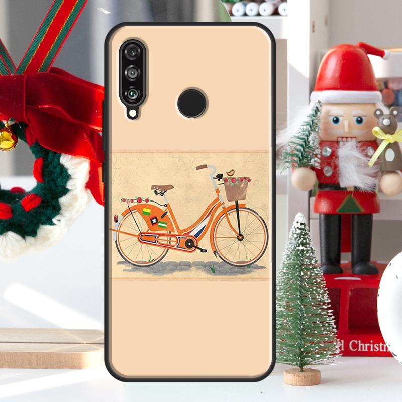 Bike Cycling Art For Huawei Honor 50 X9 X8 X7 Magic4 Pro P50 P20 P40 P30 Lite P Smart Z 2021 Nova 5T Case