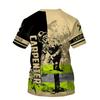 Men Tees Summer Tool Engineering Printed T-shirt Men's Casual Street Style Elastic Round Neck 3d T-shirts