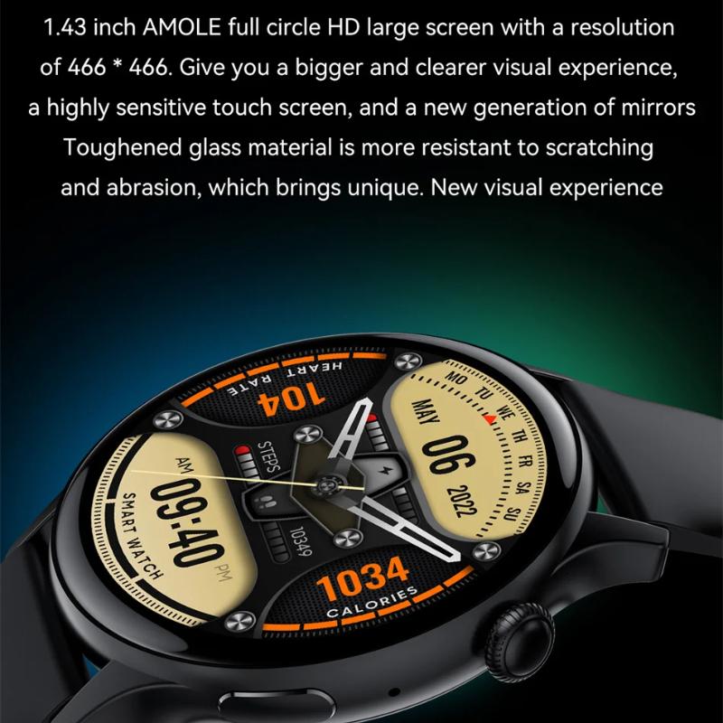 Neue Smartwatch für Damen AMOLED-Bildschirm Zeitanzeige immer an NFC IP68 Wasserdicht Sport Anruf Damen Smartwatch Für Huawei Xiaomi Apple