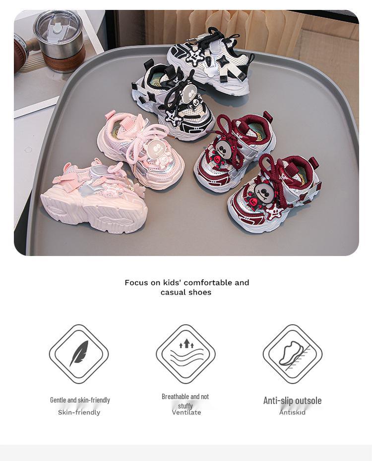 2025 Toddler Sneakers: Spring/Autumn Non-Slip, Soft Sole, Mesh Shoes for Boys & Girls