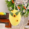 Yousheng Easter Egg Hanging Ornament DIY Crochet Easter Egg with Sunflower for Easter Basket Stuffer Holiday Party Tree Decor