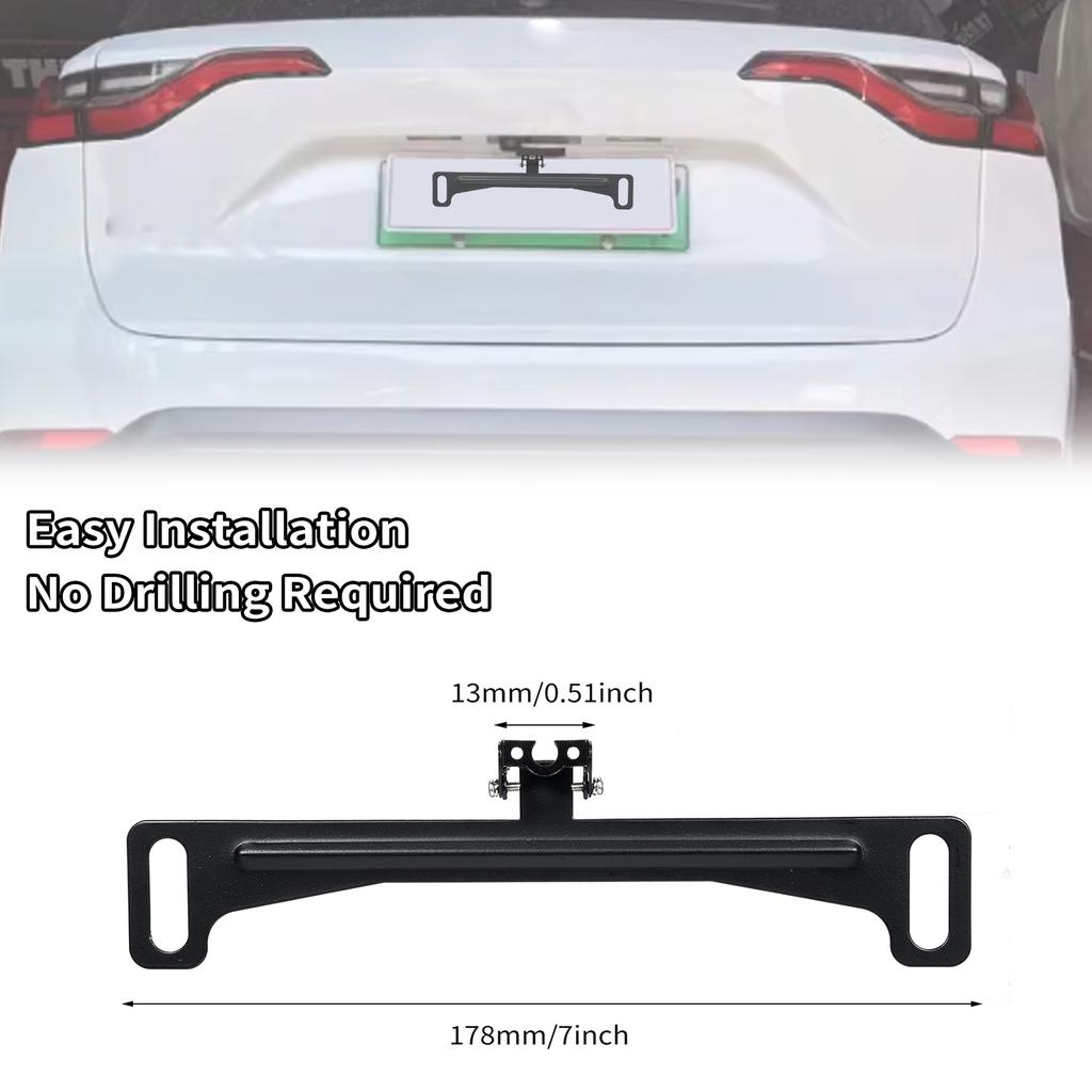 License Plate Camera Mount Backup Camera License Plate Mount Installation Holder for Backup View