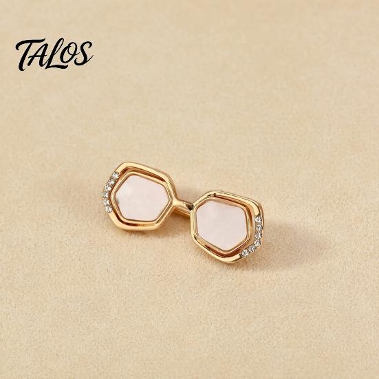 Sturdy Metal Pin Mini Glasses Shape Brooch, Alloy Lapel Pins, Decorative Brooch Pin, Long-lasting Eyeglass Versatile Clothing Accessories for