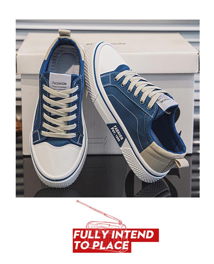 Męskie Oddychające Buty Skateboardowe 2024 - Miękka Podeszwa Płócienne Casual Sportowy Trend