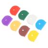 10Pcs Mixed Colors Rubber Soft Key Locks Keys Cap Key Covers Topper Keyring