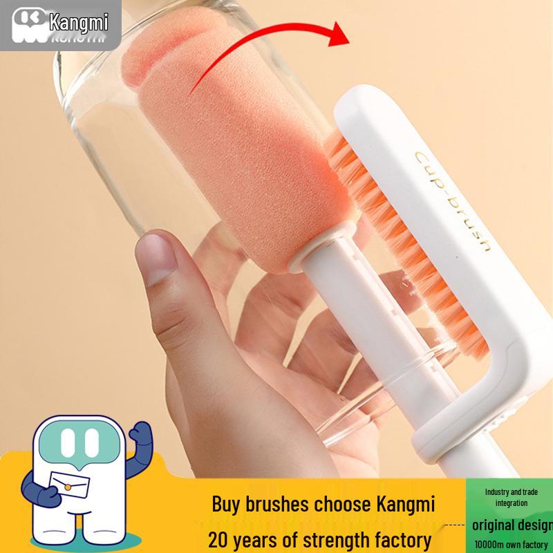 

Набор щеток для чистки детских бутылочек и чашек - 3 штуки, с длинной ручкой и многофункциональными губками All-in-One (Cup/Straw/Bottle Brush)