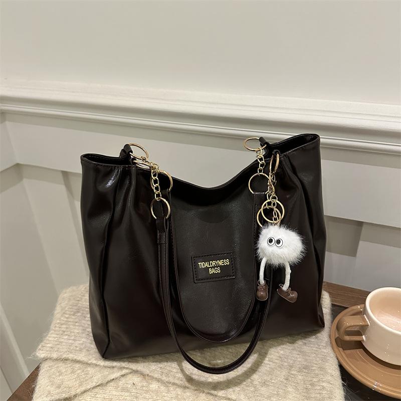 Vintage Große Kapazität Tote Tasche Mode Schulter Tasche Pendler Unterarm Tasche Tasche Frauen