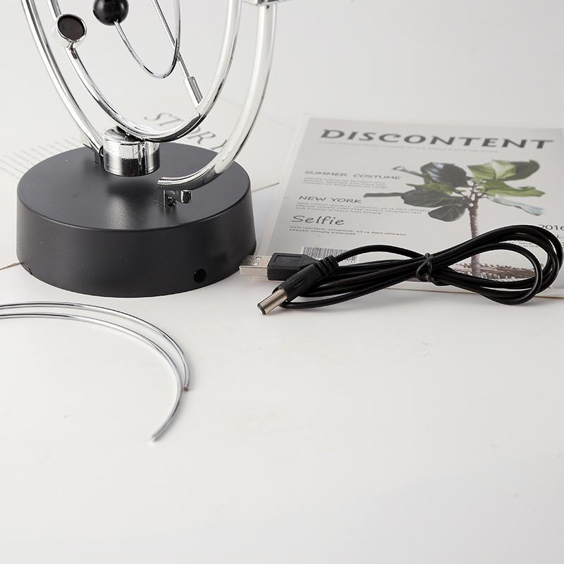 Battery-Free Perpetual Motion Celestial Ornament Science Themed Desktop Decor for Home Study Holiday Gift