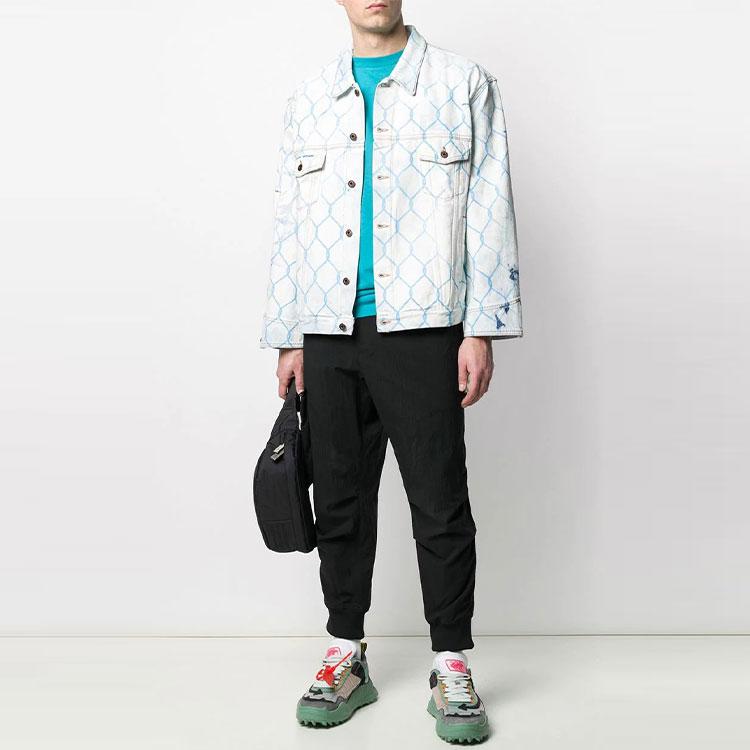Off-White Fence Jean Jacket Blue Men Outerwear OMYE051S203860307131