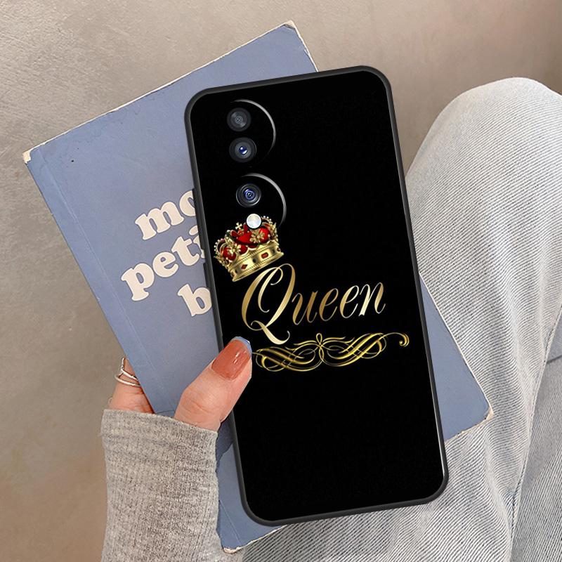 Koningin Koning Kunst Etui Voor Honor Magic 8 5 6 7 Pro Cover Voor Honor 400 200 Lite 50 70 90 X8a X8b X9a X9b X9c