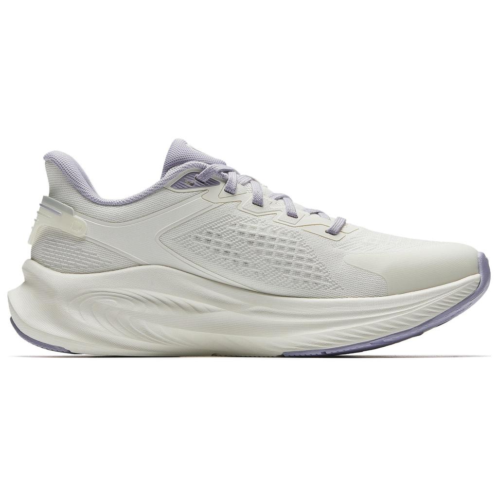 New Anta Cushioning Anti-Slip And Wear-Resistant Height Increasing Low-Top Running Shoes Women's White Purple 922515511-1