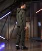 HUMMER H2 Woven Tech Elastic Waist Jogger Pants Khaki