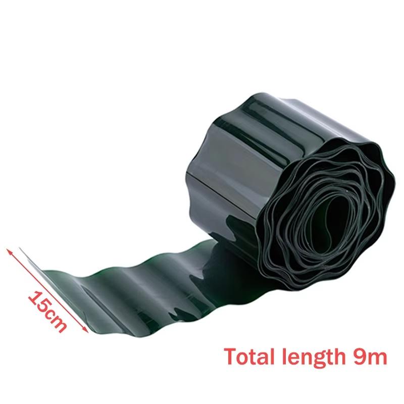 Corrugated Plastic Garden Edging Landscape Edging Border for Lawn Flower & Vegetable Bed Outdoor Decorative Green Fence Barrier