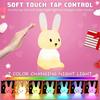 Night Light For Kids,cute Bunny Night Light Gifts For Kids Nursery Baby Bedroom Toddler Teen Girls Kawaii Room Decor,rechargeable Silicone Bunny Cute
