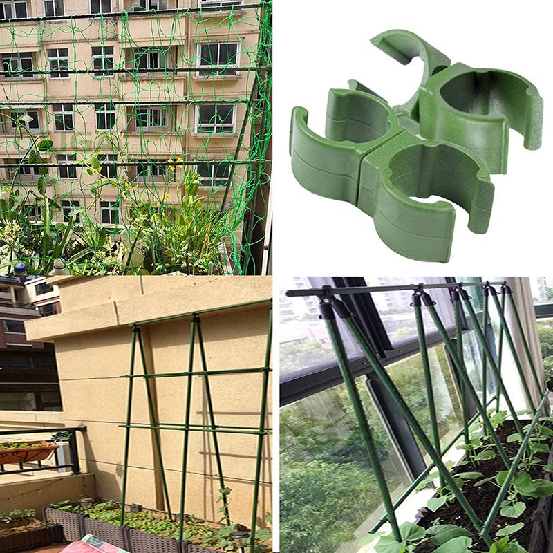 20/30/50pcs Plant Trellis Connector Clip Garden Climbing Rattan Stent Rod Connectors Adjustable Buckle Garden Tool Partsattan