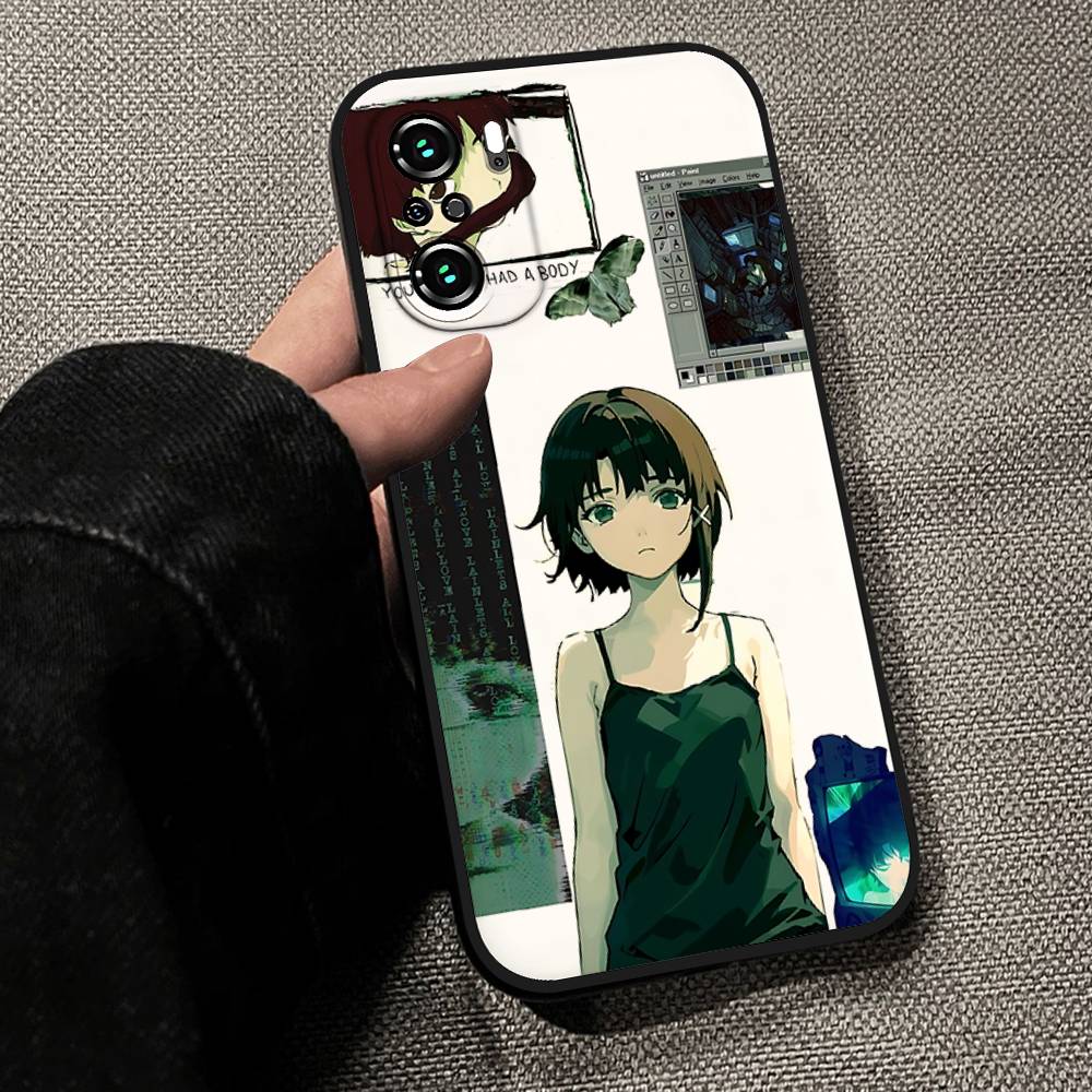 Anime S-serial Experiments Lain Phone Case For Xiaomi Redmi 13 12 13 12C 14C Redmi Note 14 13 12 Pro Plus 12S 11S 11 10S Soft C