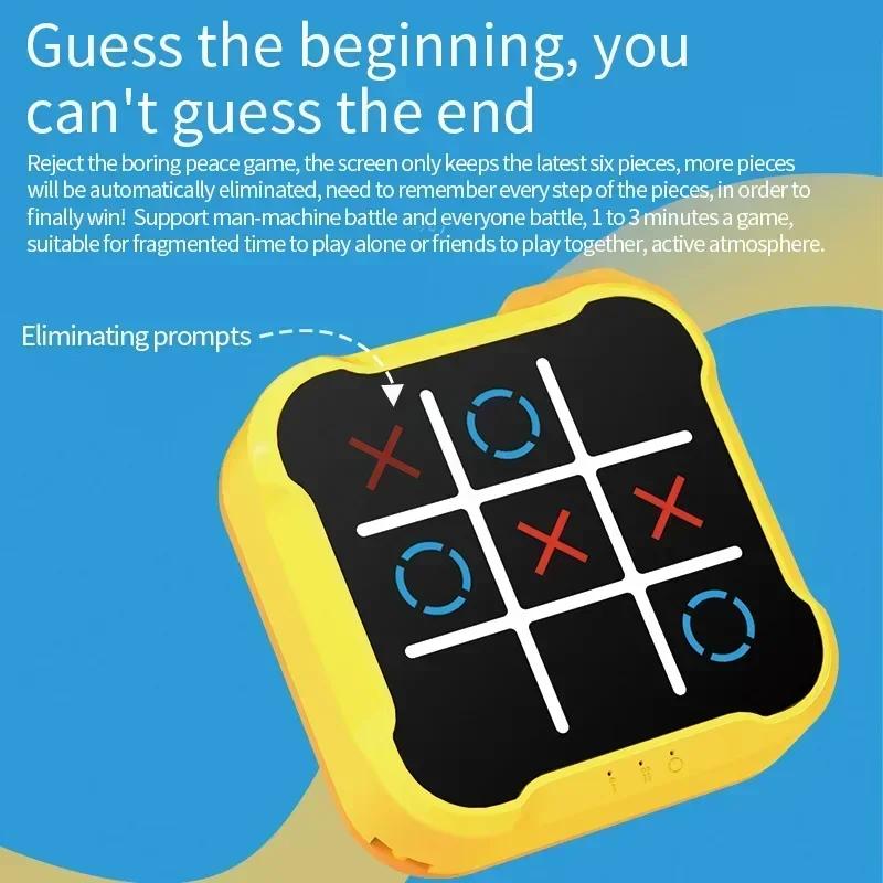 Electronic Tic-Tac-Toe Board Board Games Montessori Puzzle Table Game Chess Chess Set Portable For Adults Kids
