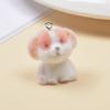 Samt 3D Niedlicher Hund Schlüsselanhänger Anhänger Auto Schlüsselanhänger Tasche Charm Zubehör Plüsch Weiches Material Langlebiges Design Geeignet für den täglichen Gebrauch