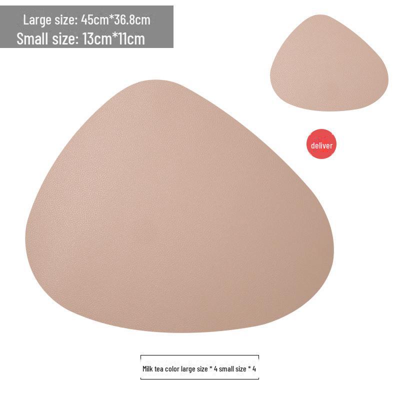 Set de mese de masă din piele PU nordică, impermeabilă și rezistentă la ulei, pe două fețe